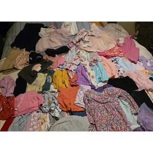 86pc Girls Size 3T Toddler Clothes Pants Skirts Shirts Dresses Shorts Swimwear